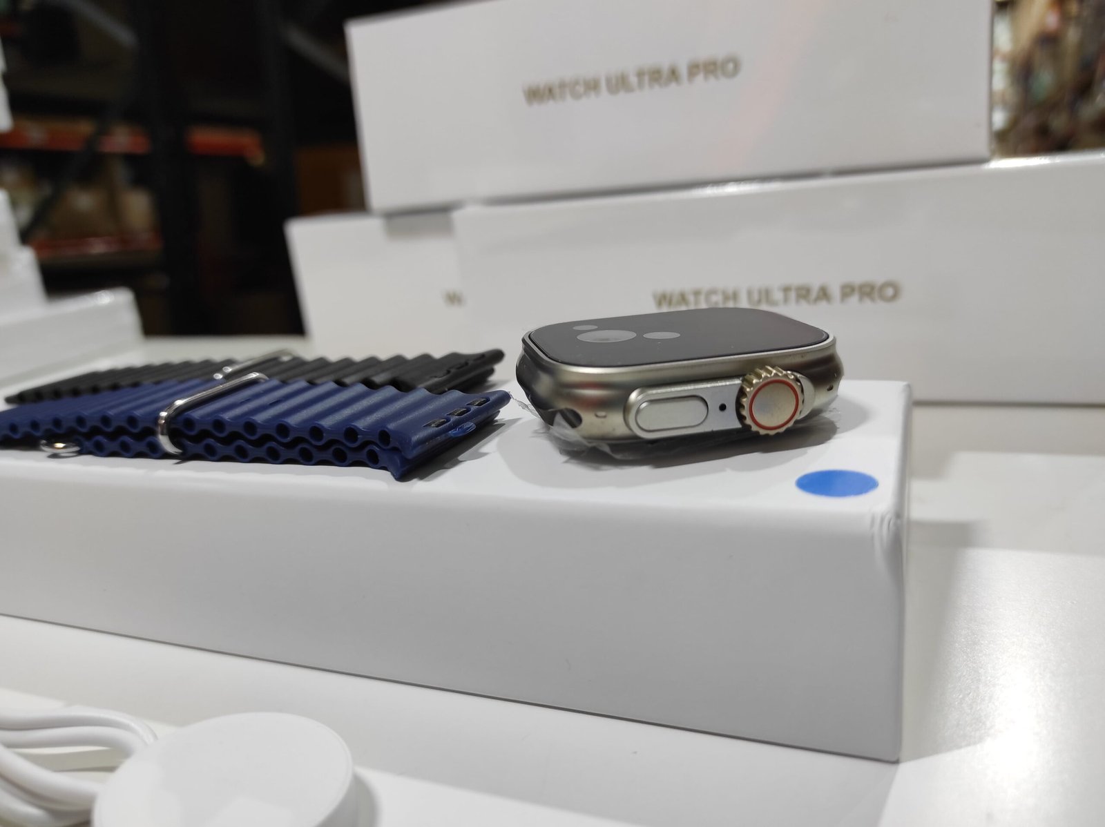 Smartwatch Ultra Pro con 2 correas ( negro + azul ) - Imagen 5