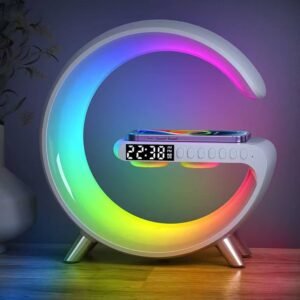 Mini altavoz Bluetooth 3 en 1 con cargador inalámbrico y lámpara LED