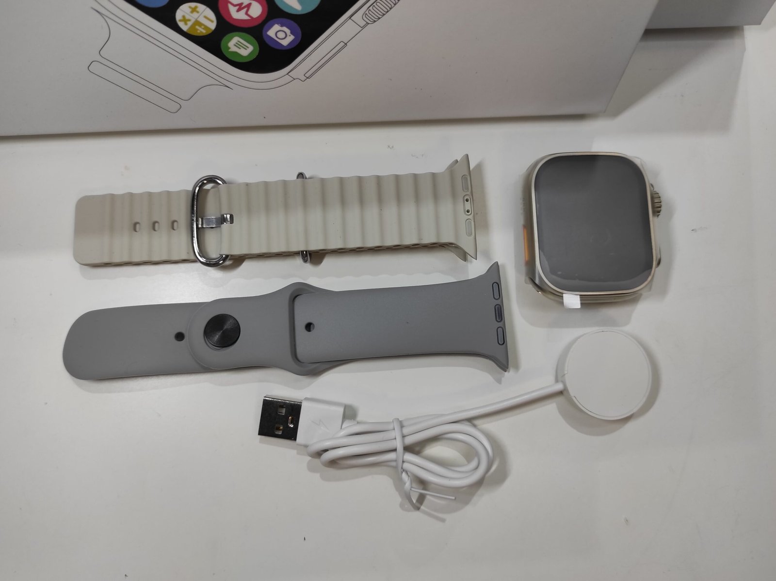 Smartwatch Ultra Pro 2 Gris con 2 correas - Imagen 4