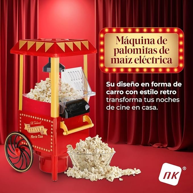 Máquina de palomitas vintage